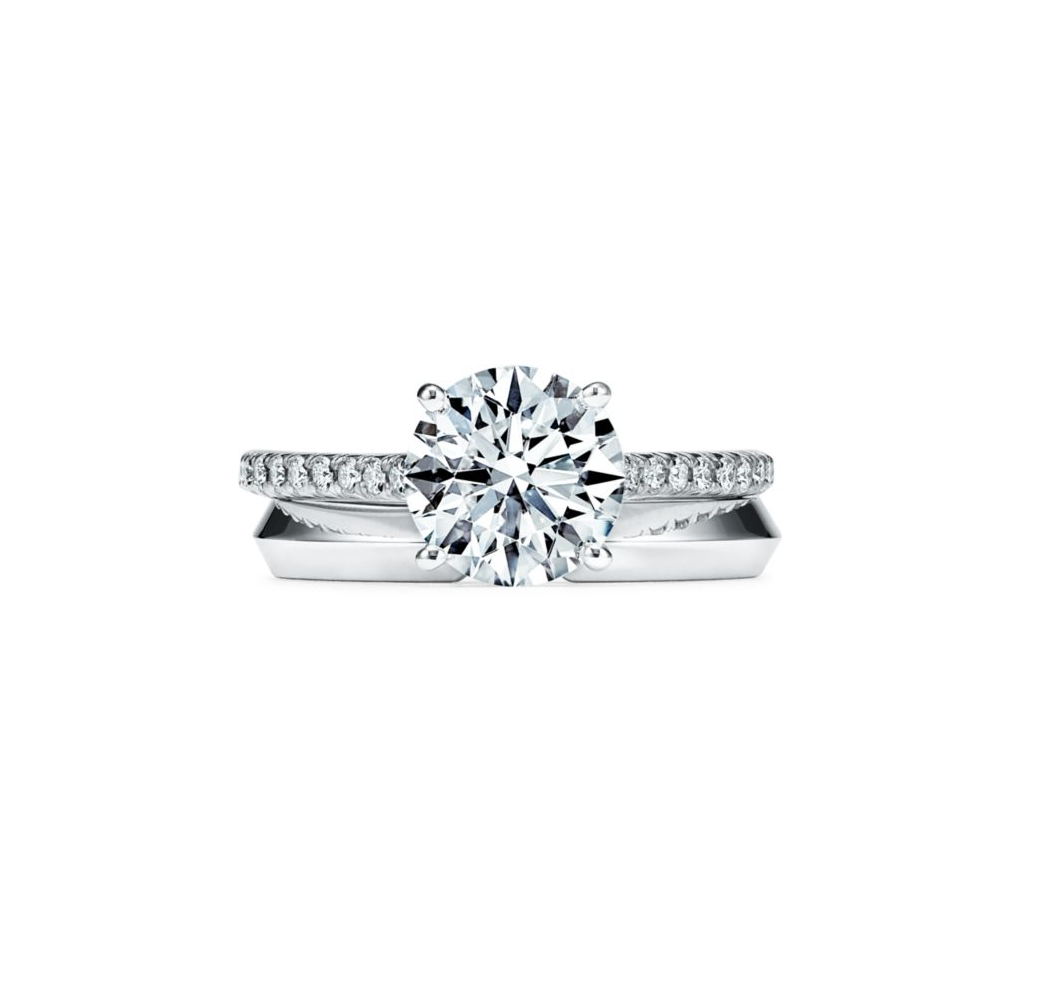 Vara Brilliant Round Engagement Ring in 18k White Gold (TCW: 1.6)