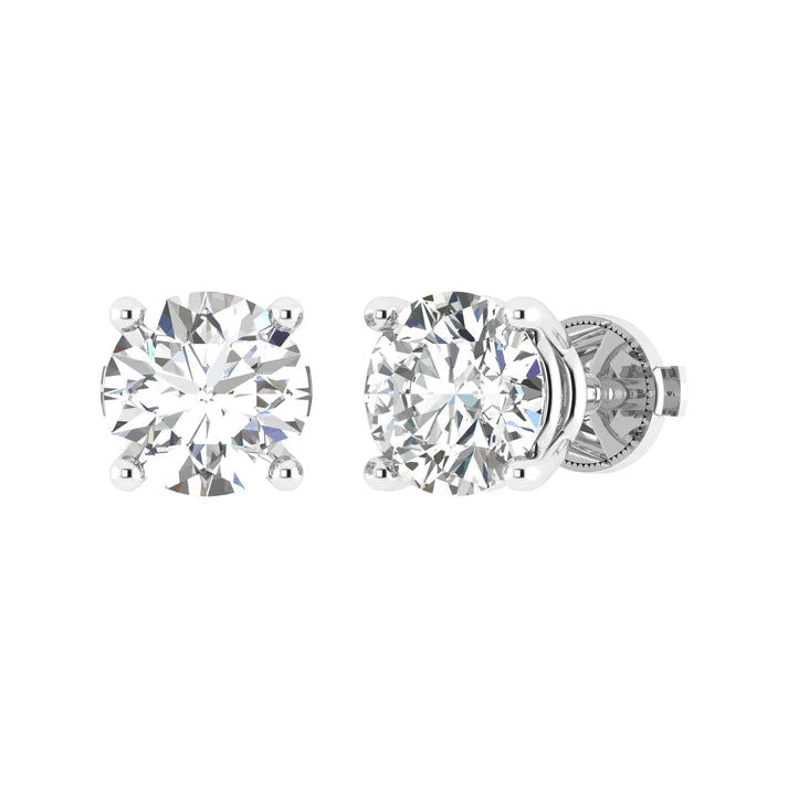 Round Solitaire Studs