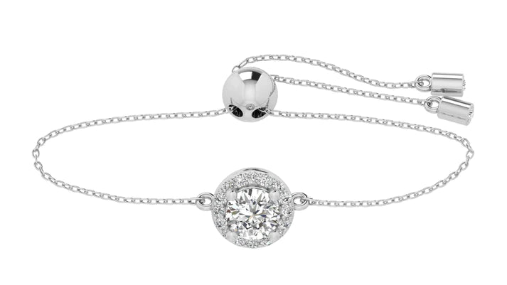 Aphrodite Round Halo Bracelet