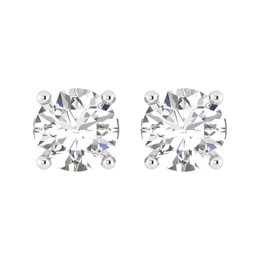 Round Solitaire Studs