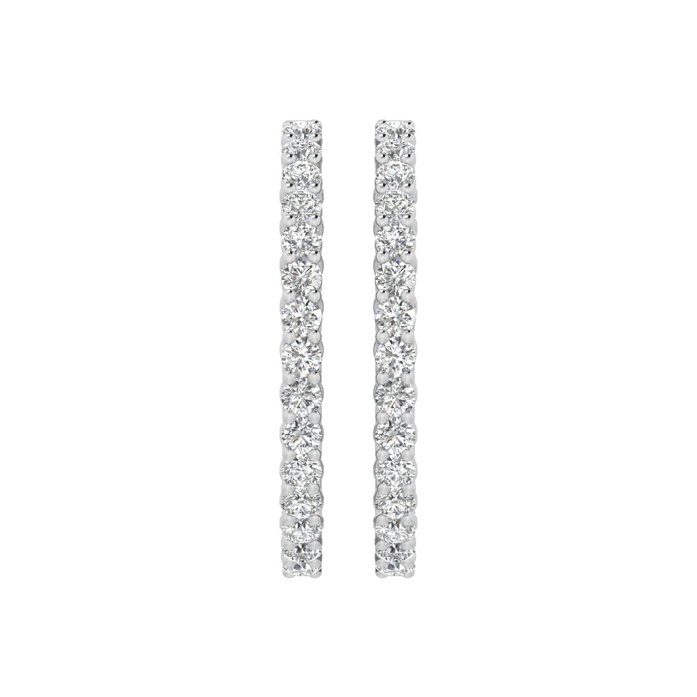 Iris Diamond Hoop Earrings