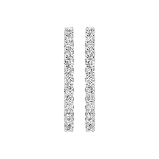 Iris Diamond Hoop Earrings