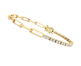 Milos Paperclip Tennis Bracelet