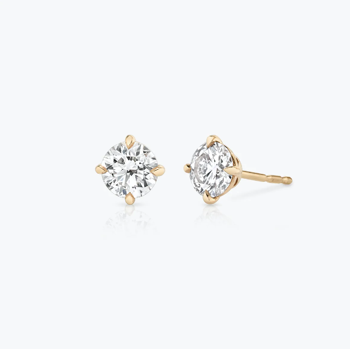 Round Solitaire Studs