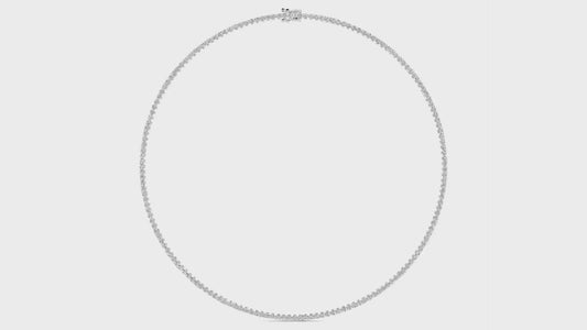 Round Brilliant Diamond Tennis Necklace - 7 Carats