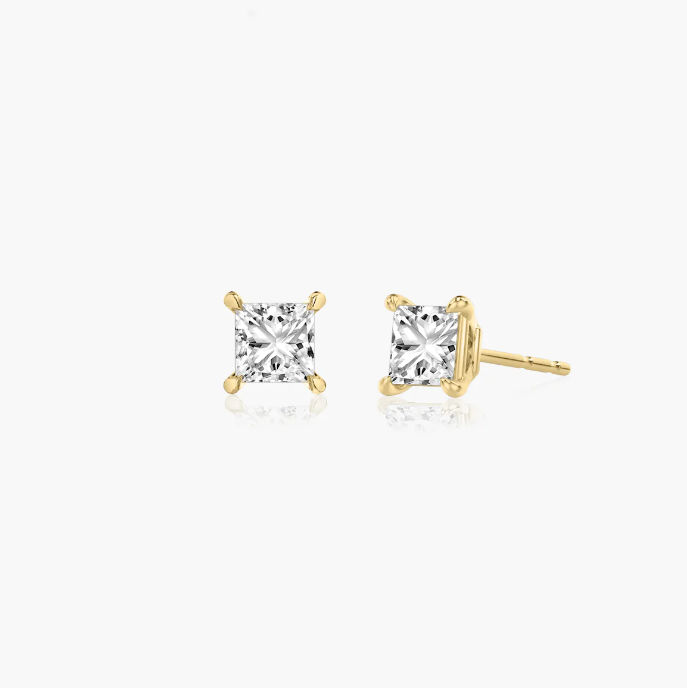 Princess Solitaire Studs