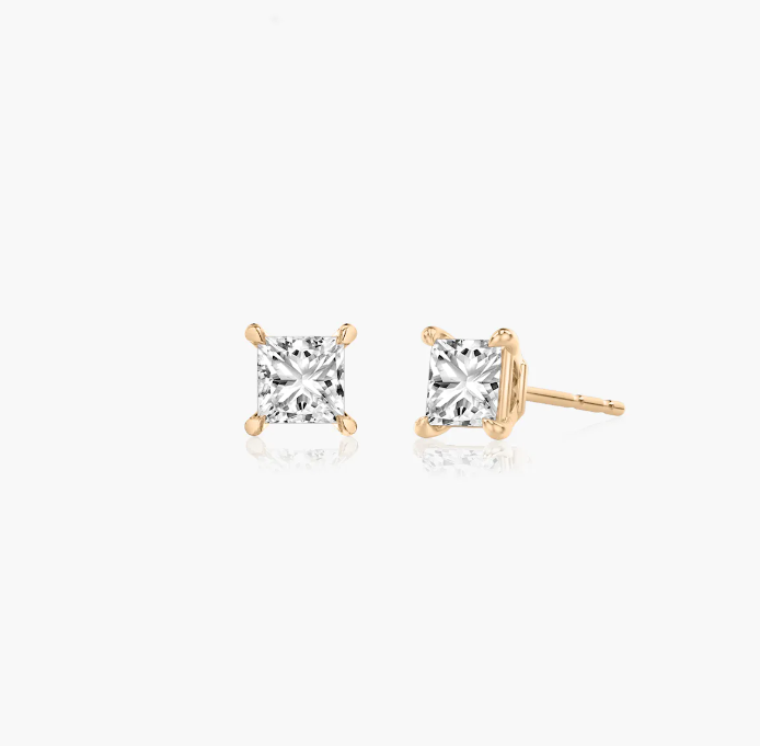 Princess Solitaire Studs