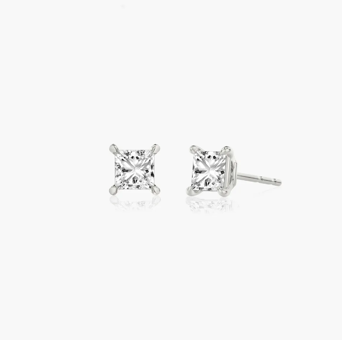 Princess Solitaire Studs