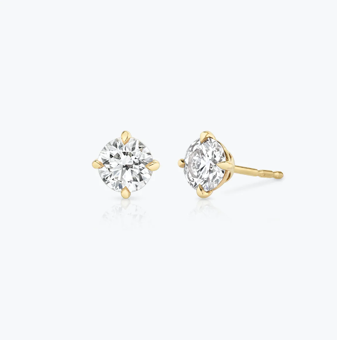 Round Solitaire Studs